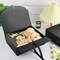 12-Pack Black Gift Boxes with Lids – 10.6"x7.8"x3.1" | Includes Ribbon for Bridesmaid, Wedding, Birthday, Baby Shower & Holiday Gifts (Black)